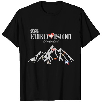Discover eurovision song contest 2025 Switzerland T Shirts
