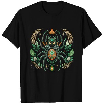 Discover Magic black spider pet of mysterious witch, T Shirts