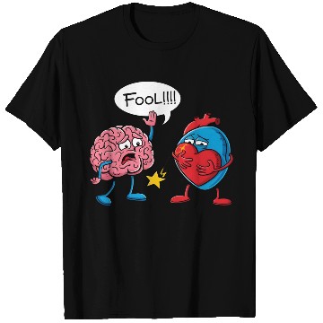 Discover Mind Clash Heart vs Brain T Shirts