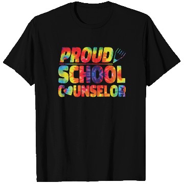 Discover School Counselor Tie Dye Proud T Shirts