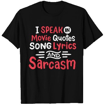 Discover Movie Song Lyrics Sarcasm T Shirts