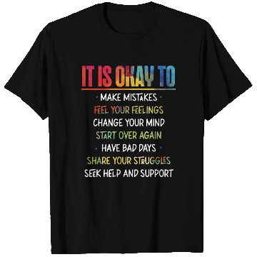 Discover School Counselor It Is Okay To T Shirts
