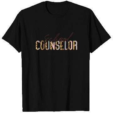 Discover School Counselor Leopard Cheetah T Shirts