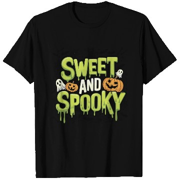 Discover Sweet and Spooky - Sweet Halloween Saying T Shirts
