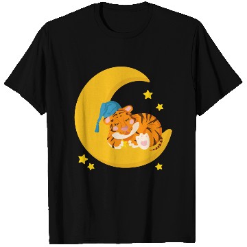 Discover CAT SLEEPING ON MOON T Shirts