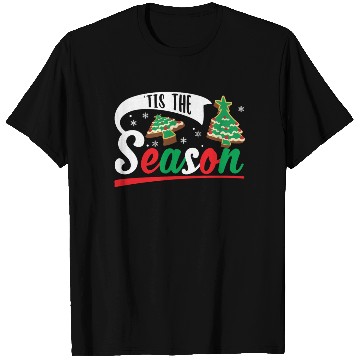 Discover Tis The Season Christmas Cakes Retro Xmas Pajamas T Shirts