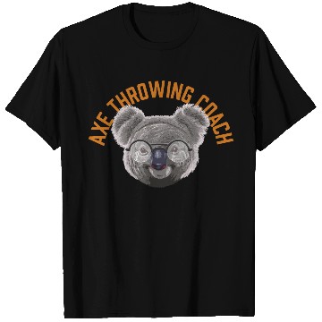Discover Koalified Axe Throwing Coach Axe Thrower Funny T Shirts