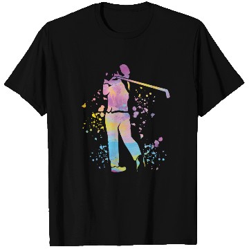 Discover Golfer Colorsplash Kids Miniature Golf T Shirts