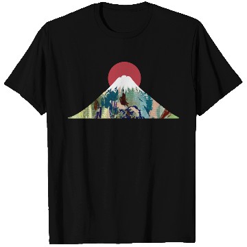 Discover Abstract Fuji Minimalist Design T Shirts