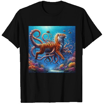 Discover The octopus-tiger T Shirts