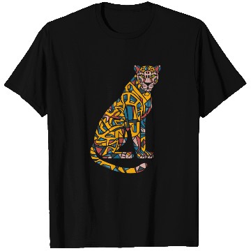 Discover Colorful Geometric Leopard Art T Shirts