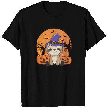 Discover Fault Witch Pumpkin Sloths Happy Halloween T Shirts