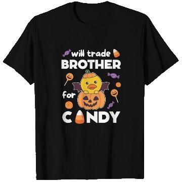 Discover Duck Halloween Trade Brother For Candy T Shirts