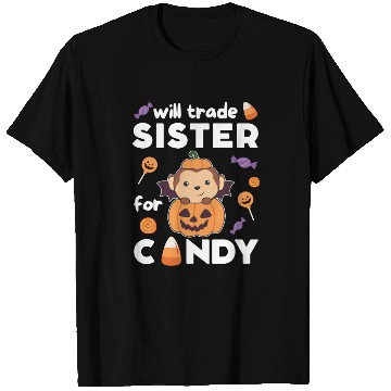 Discover Monkey Halloween Trade Sister For Candy T Shirts