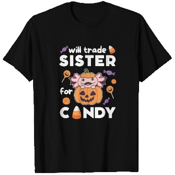 Discover Axolotl Halloween Trade Brother For Candy T Shirts