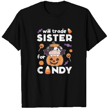 Discover Cow Halloween Trade Sister For Candy T Shirts