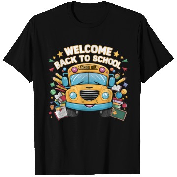 Discover Welcome Back To School Bus Happy First Day Of Scho T Shirts