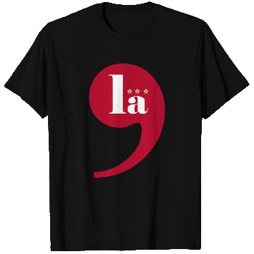 Discover Comma La - Kamala Harris 2024 Playful LA Election T Shirts