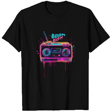 Discover boombox 80s music T Shirts