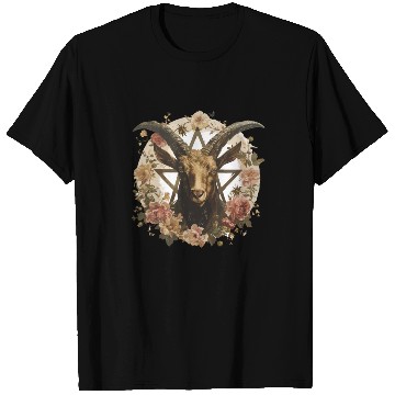 Discover Goat Lucifer Occult Devil Satan For a Heavy Metal T Shirts