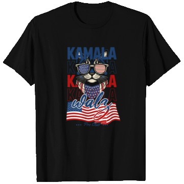 Discover Patriotic Cat with Sunglasses and Kamala-Walz 2024 T Shirts