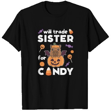 Discover Capybara Halloween Trade Sister For Candy T Shirts