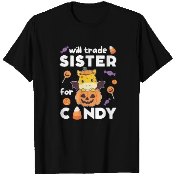 Discover Giraffe Halloween Trade Sister For Candy T Shirts