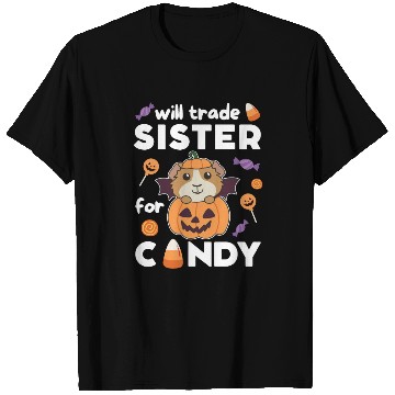 Discover Guinea Pig Halloween Trade Sister For Candy T Shirts