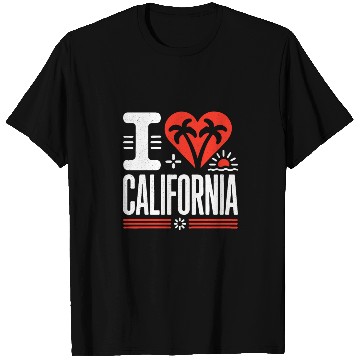 Discover I love California | The Golden State T Shirts