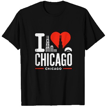 Discover I Love Chicago The Windy City Chi-Town T Shirts