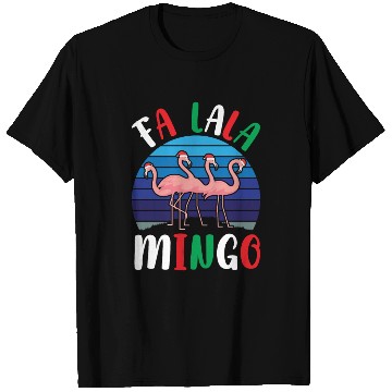 Discover Candy Cane Flamingoes Fa La La Mingo Flamingo T Shirts