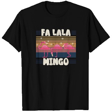 Discover Candy Cane Flamingoes Fa La La MINGO Flamingo T Shirts