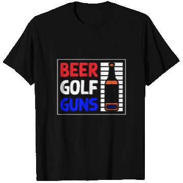 Discover Beer Golf Guns T Shirts