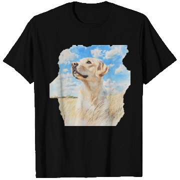 Discover Nature Labrador Retriever Field Art Lab Watercolor T Shirts
