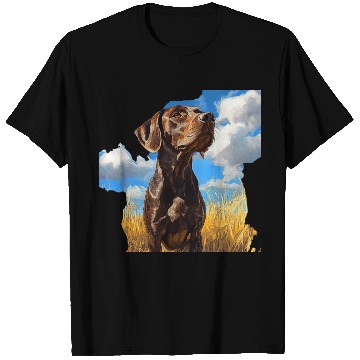 Discover German Shorthaired Pointer Watercolor Picture T Shirts