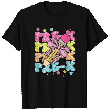 Discover Pre K Teacher Pencil Coquette Bow Back To School K T Shirts