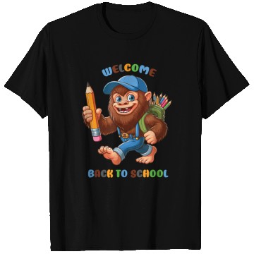 Discover welcome back to school funny bigfoot T Shirts