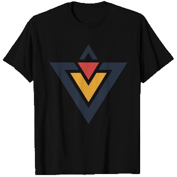 Discover Triangles Design 3 Color Vector T Shirts