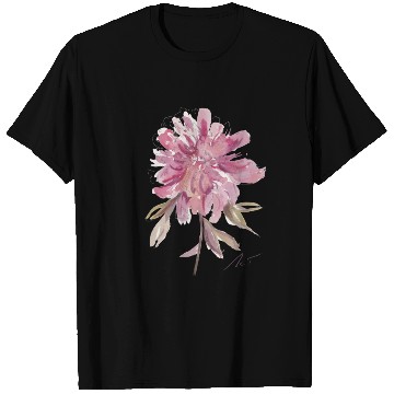 Discover Peony loose watercolor hand-painted T Shirts