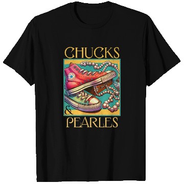 Discover Chucks And Pearls I'M With Her Kamala T Shirts