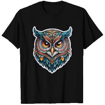 Discover Owl Neo Traditional T Shirts