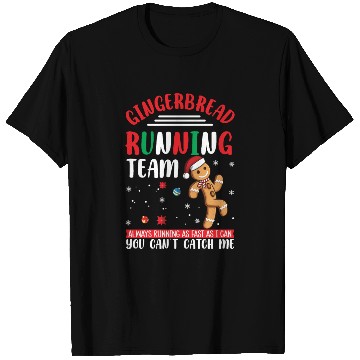 Discover Christmas Gingerbread Running Team Funny Xmas Cook T Shirts