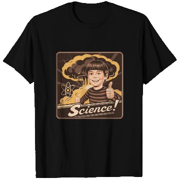 Discover Bold Science Typography for Active Minds T Shirts