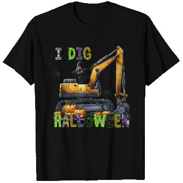 Discover Construction Halloween Toddler I Dig Halloween Exc T Shirts