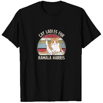 Discover Cat ladies for kamala Harris 2024 T Shirts