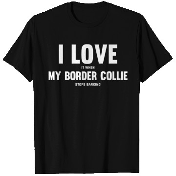 Discover Border Collie Dog Owner Premium T Shirts