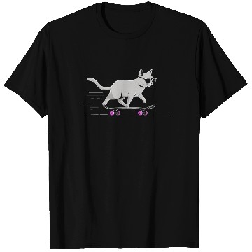 Discover Cat Wearing Sunglasses Riding Skateboard T Shirts