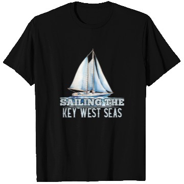 Discover West Keys SAILING THE KEY-WEST SEAS Sailor T Shirts