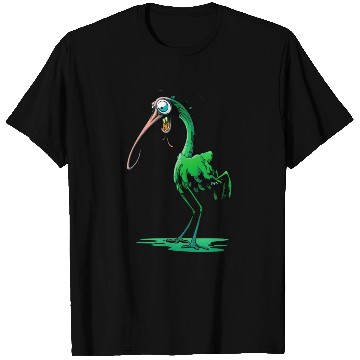 Discover Funky Green Bird Creature T Shirts