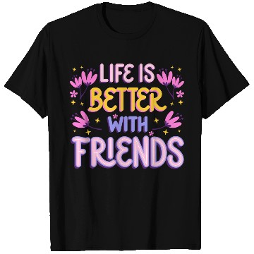 Discover Purple Pink Minimalist Best Friends Text Cute T Shirts